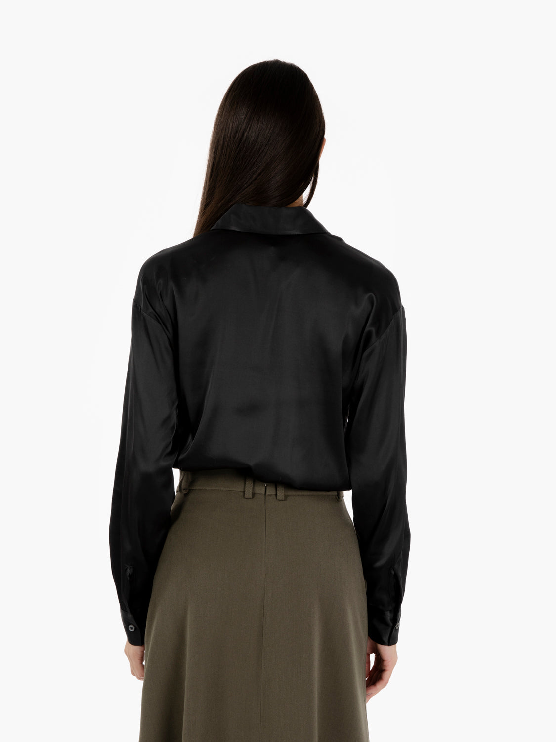 Camicia Ivana in raso nero