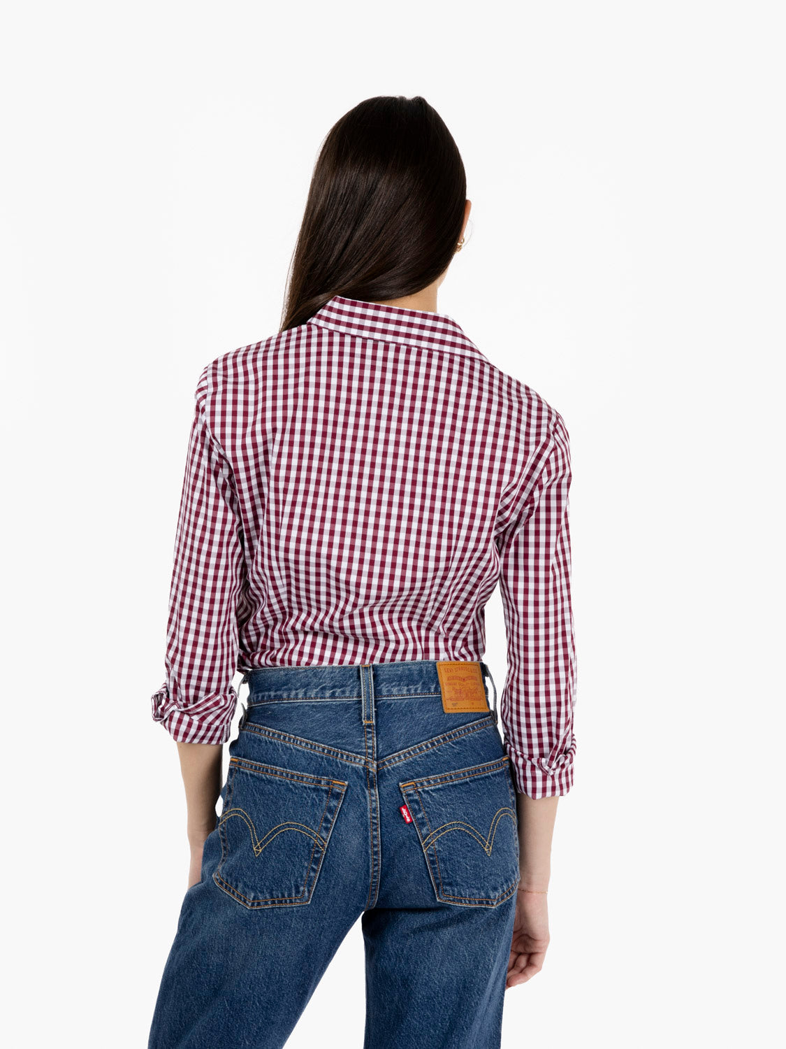 Vichy shirt idilia wine