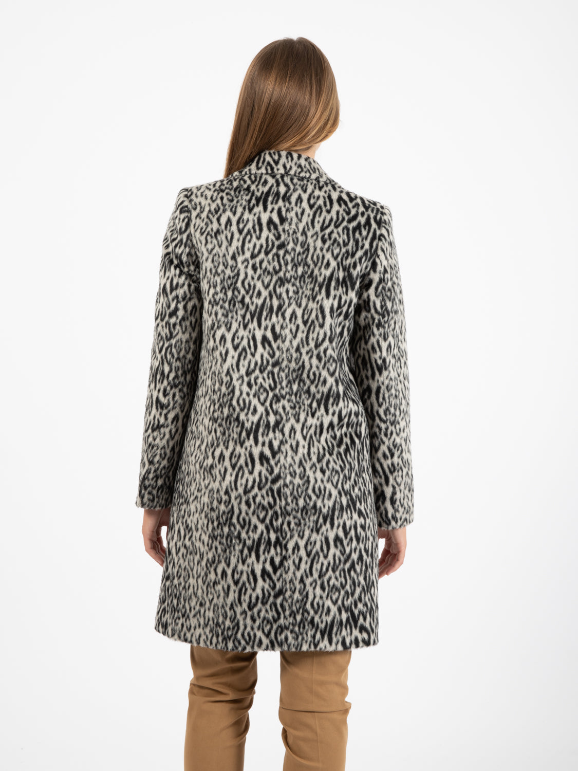 Corinne coat spotted black / white