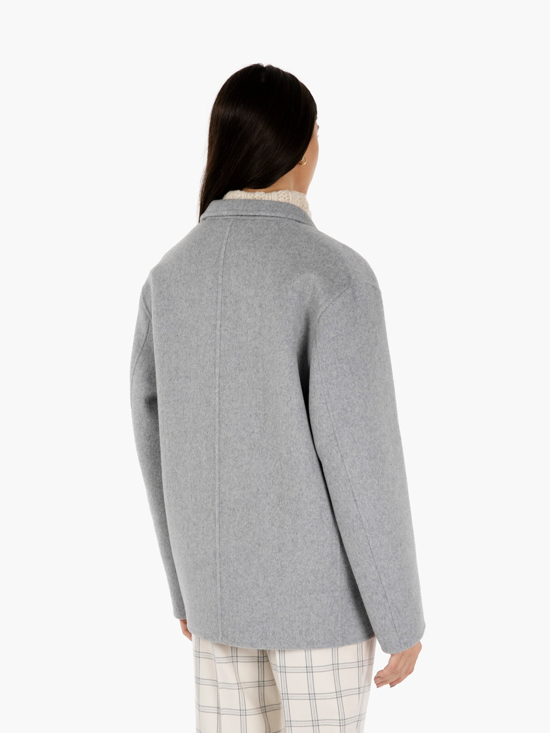 Meryl Grey Short Coat