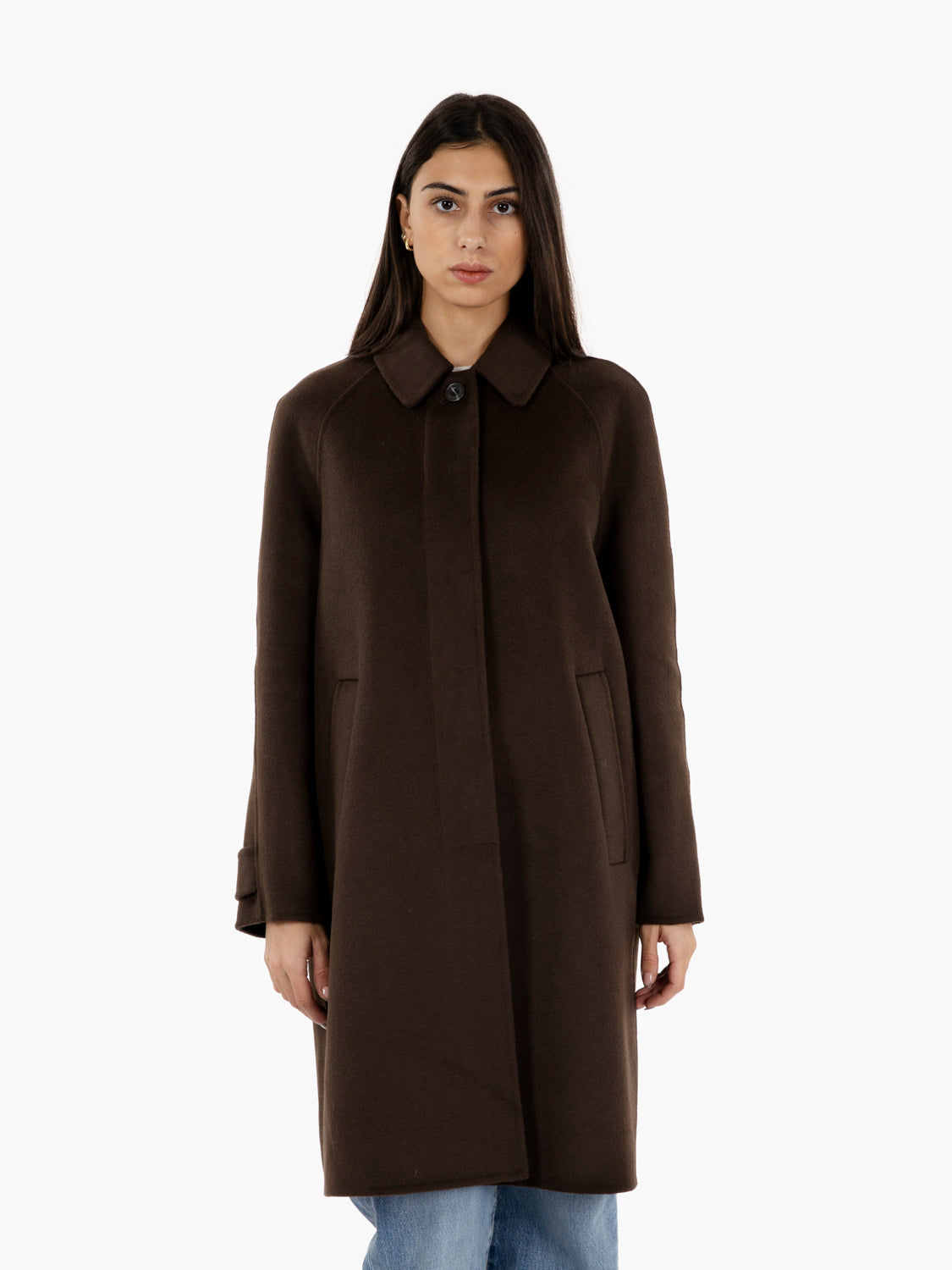 Cameron brown long coat