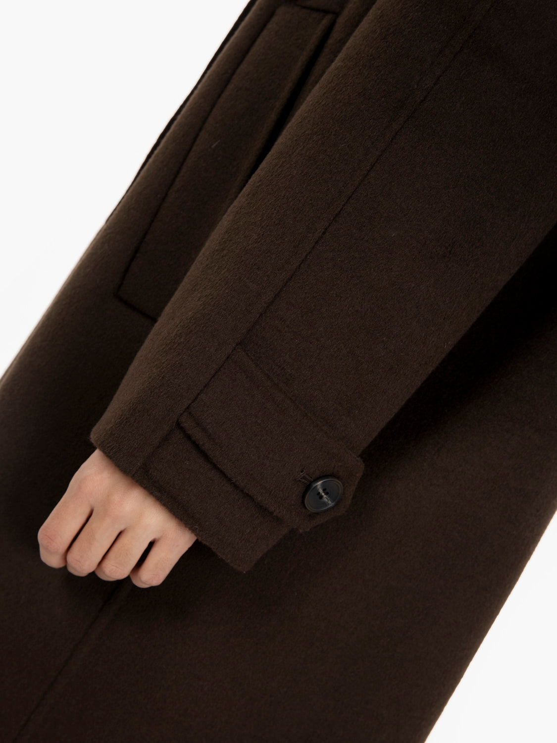 Cameron brown long coat
