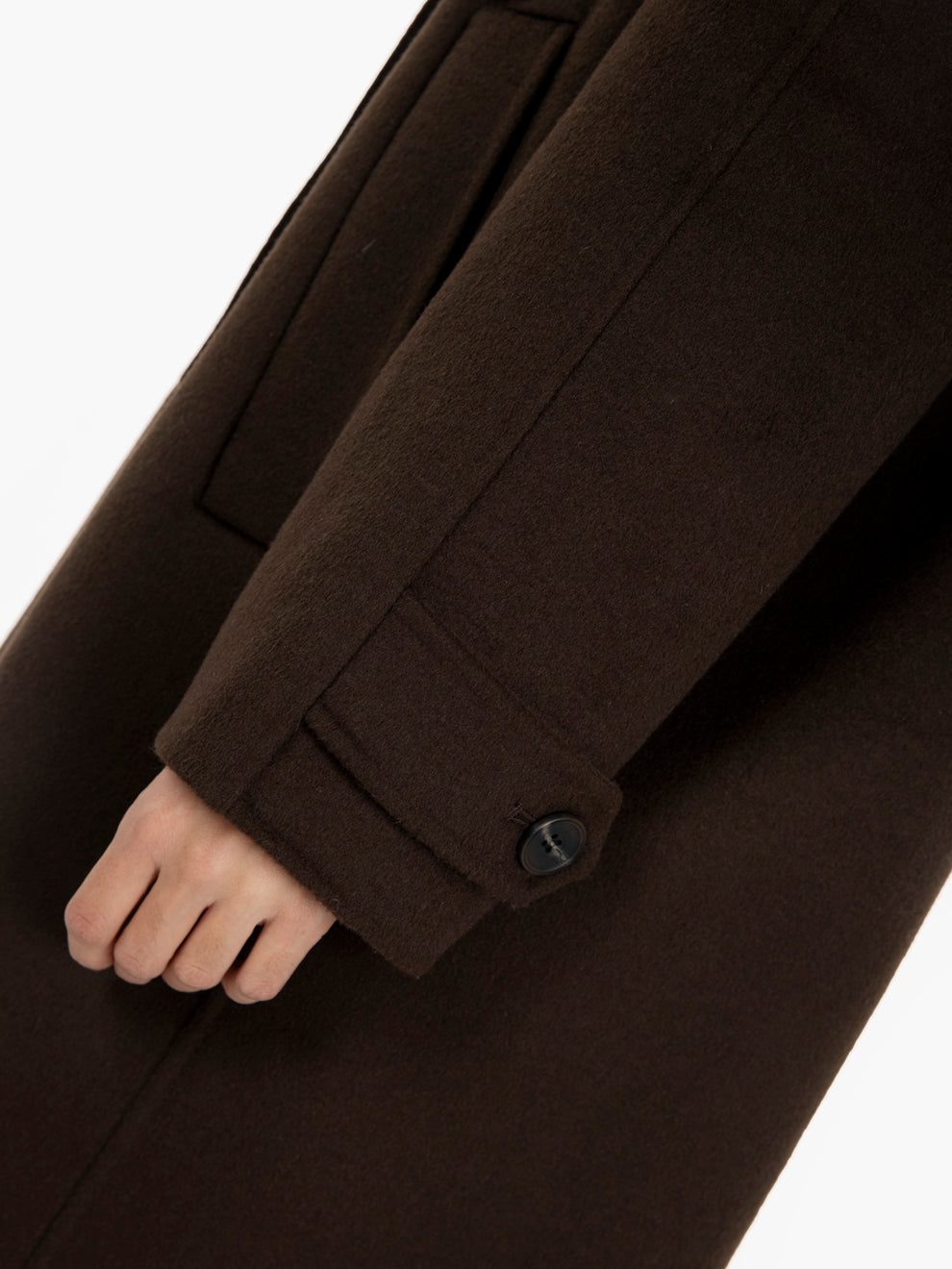 Cameron brown long coat