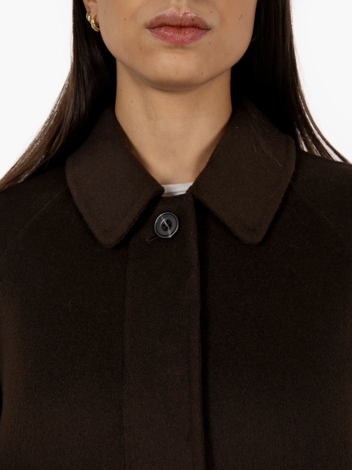 Cameron brown long coat