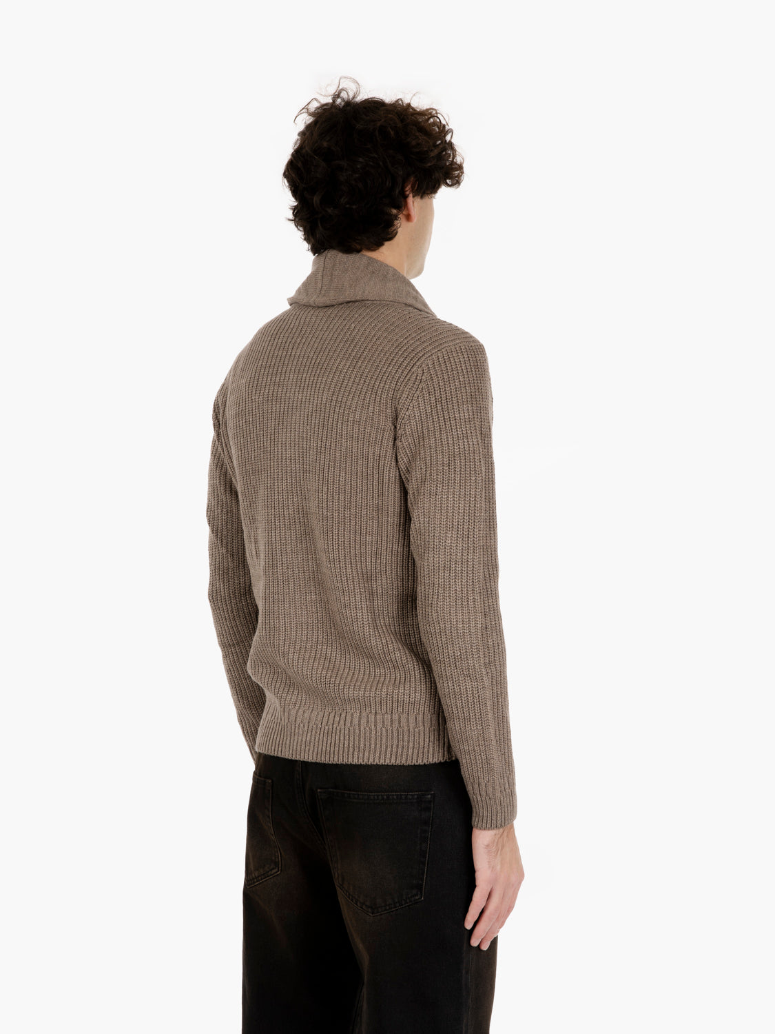 ROPE SHAWL COLLAR SWEATER 4366225_610