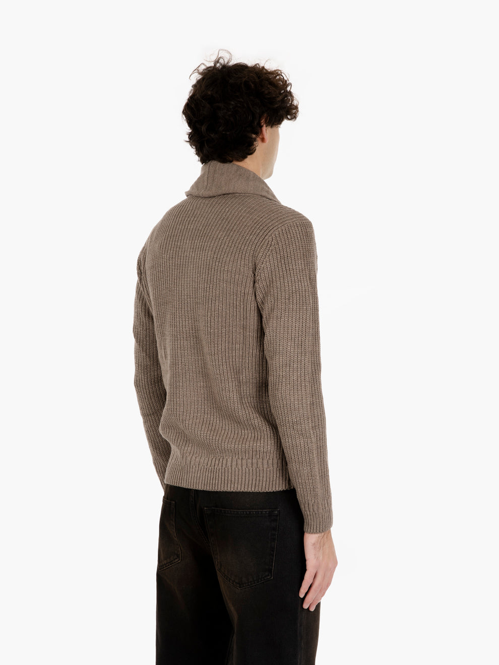 ROPE SHAWL COLLAR SWEATER 4366225_610