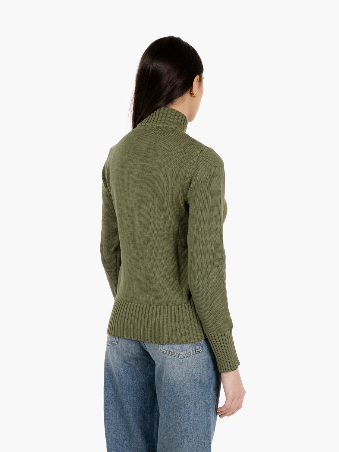 Military Green Pocket Knit Cardigan