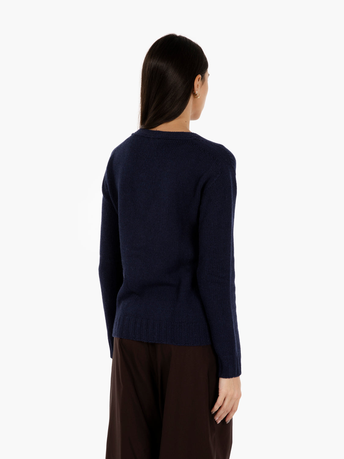 Cardigan scollo a V navy
