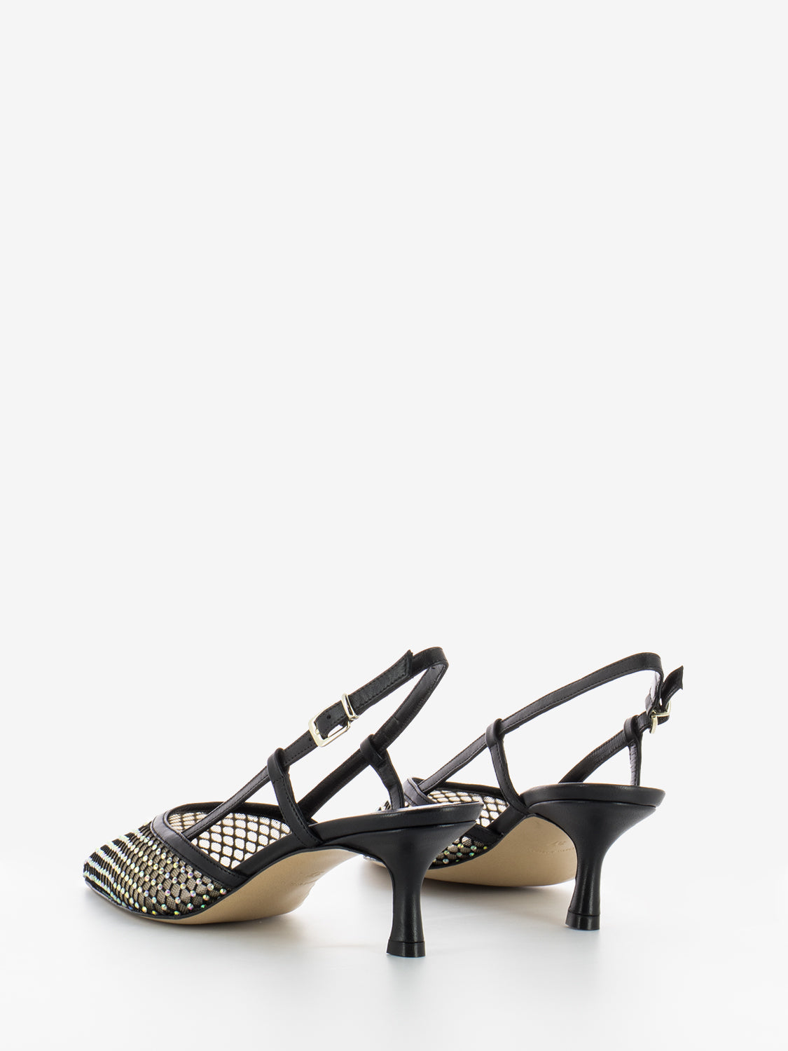 Chanel black rhinestone mesh