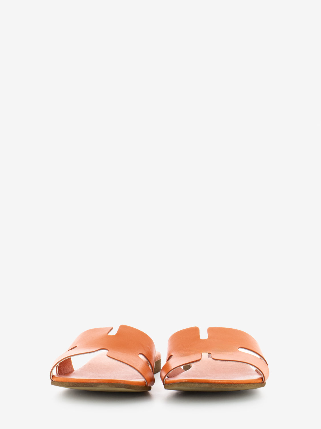 H nappa orange slipper