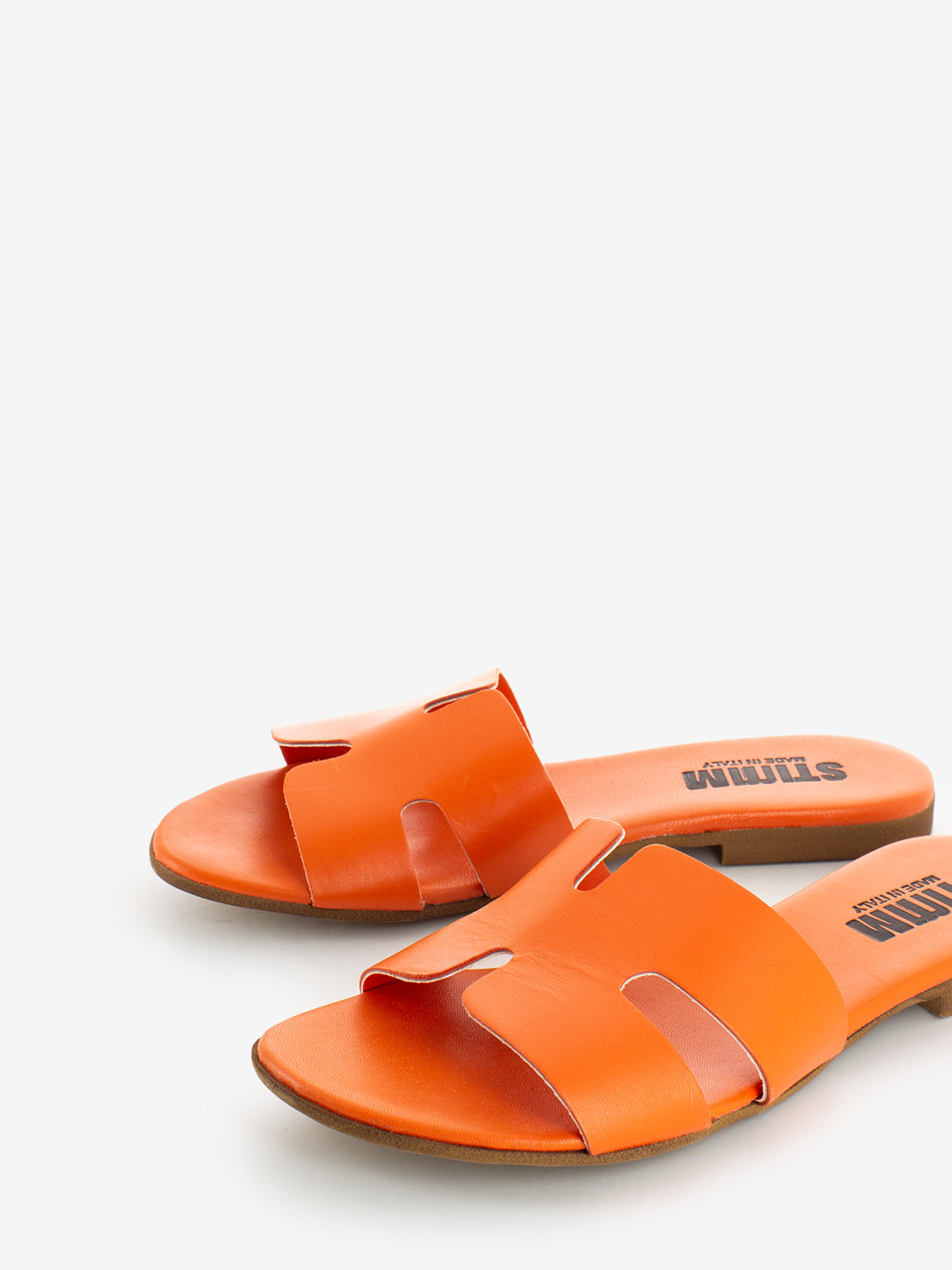 H nappa orange slipper