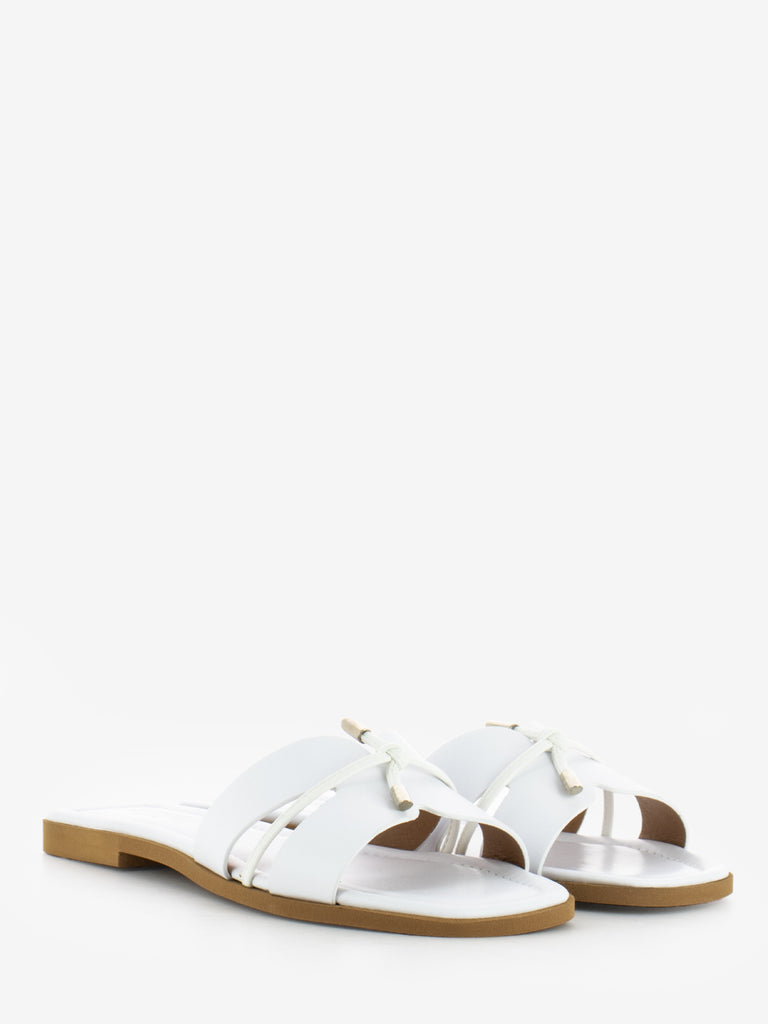 STIMM - Ciabatta in pelle bianco