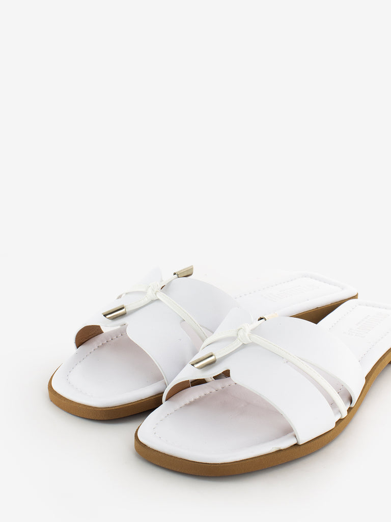 STIMM - Ciabatta in pelle bianco