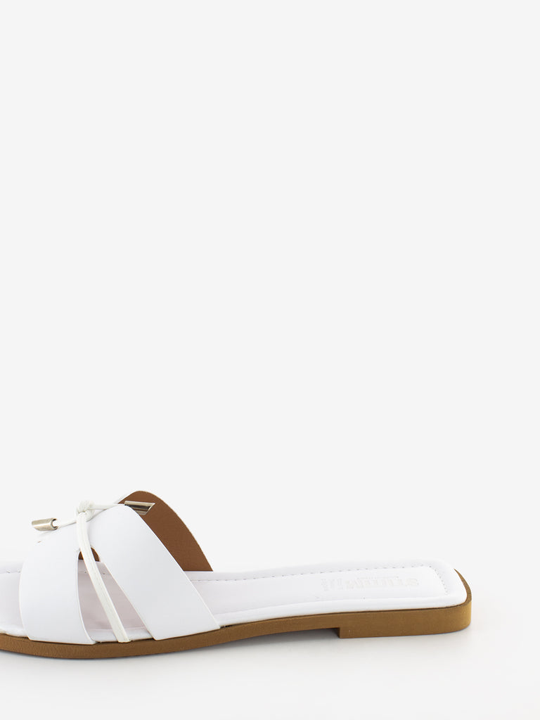STIMM - Ciabatta in pelle bianco