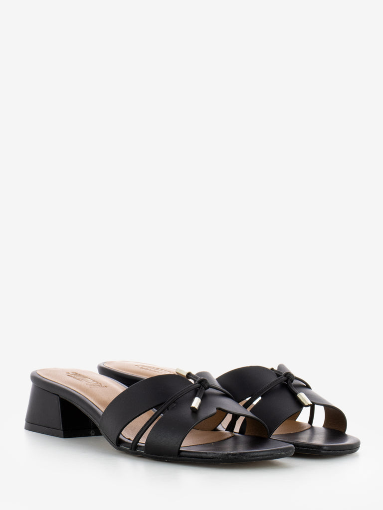 STIMM - Ciabatta in pelle laccio nero