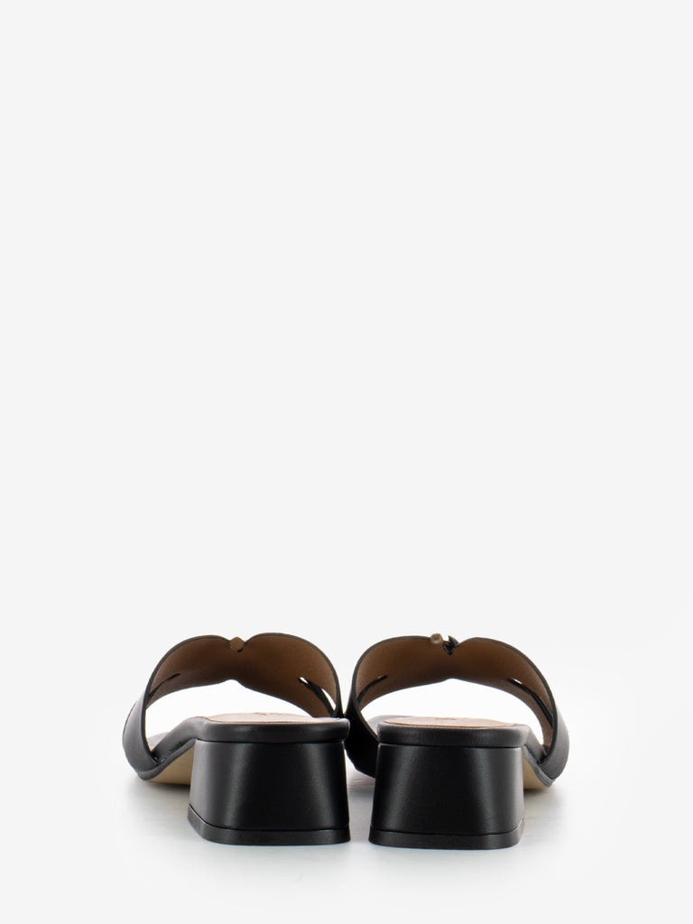 STIMM - Ciabatta in pelle laccio nero