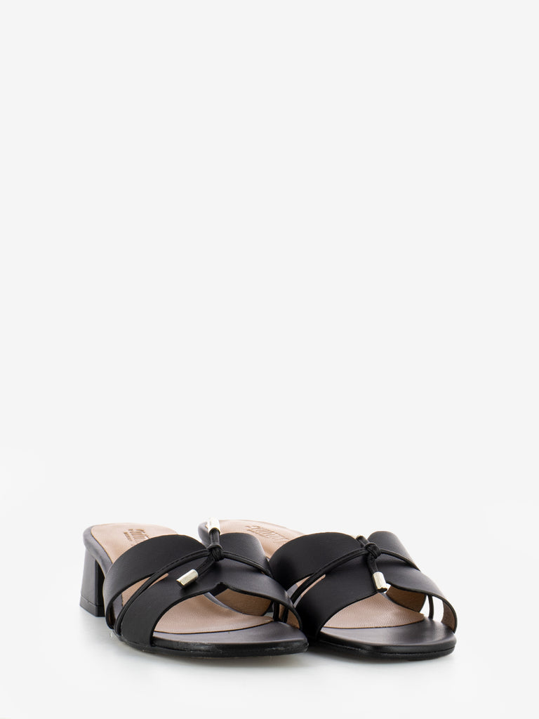STIMM - Ciabatta in pelle laccio nero