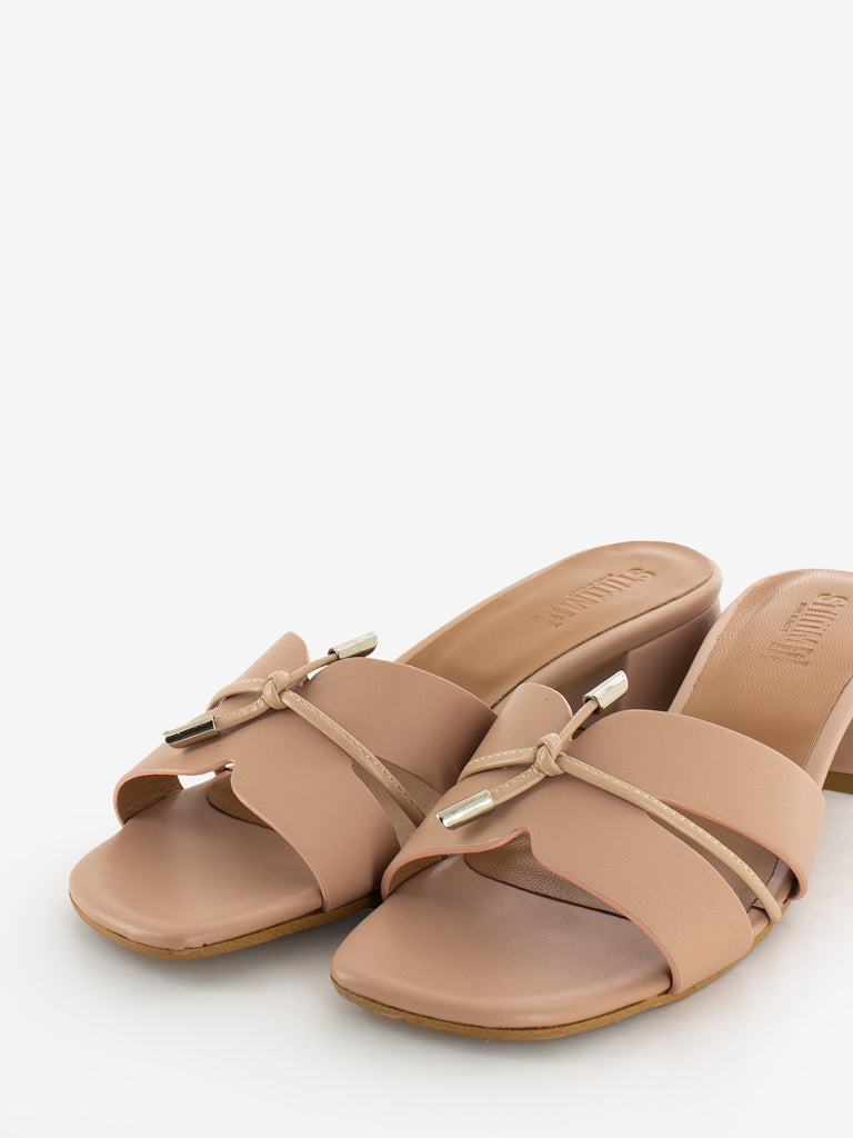 STIMM - Ciabatta in pelle rosa