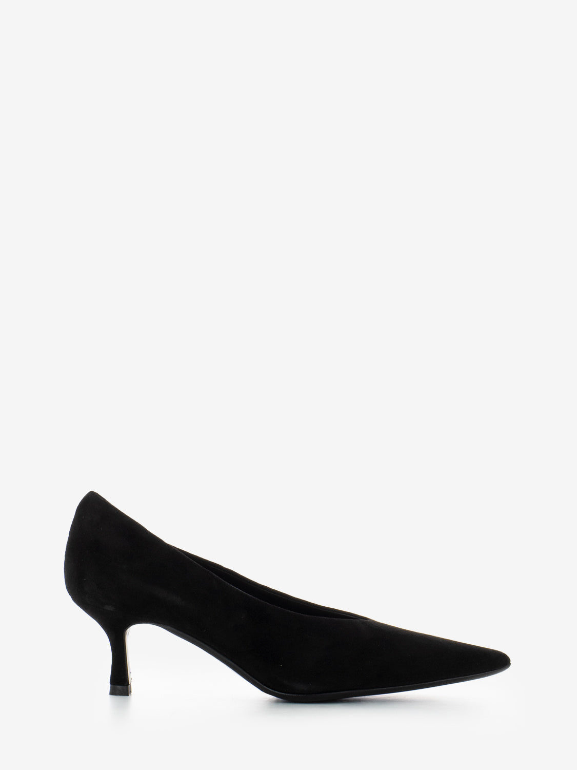 Décolleté in camoscio nero