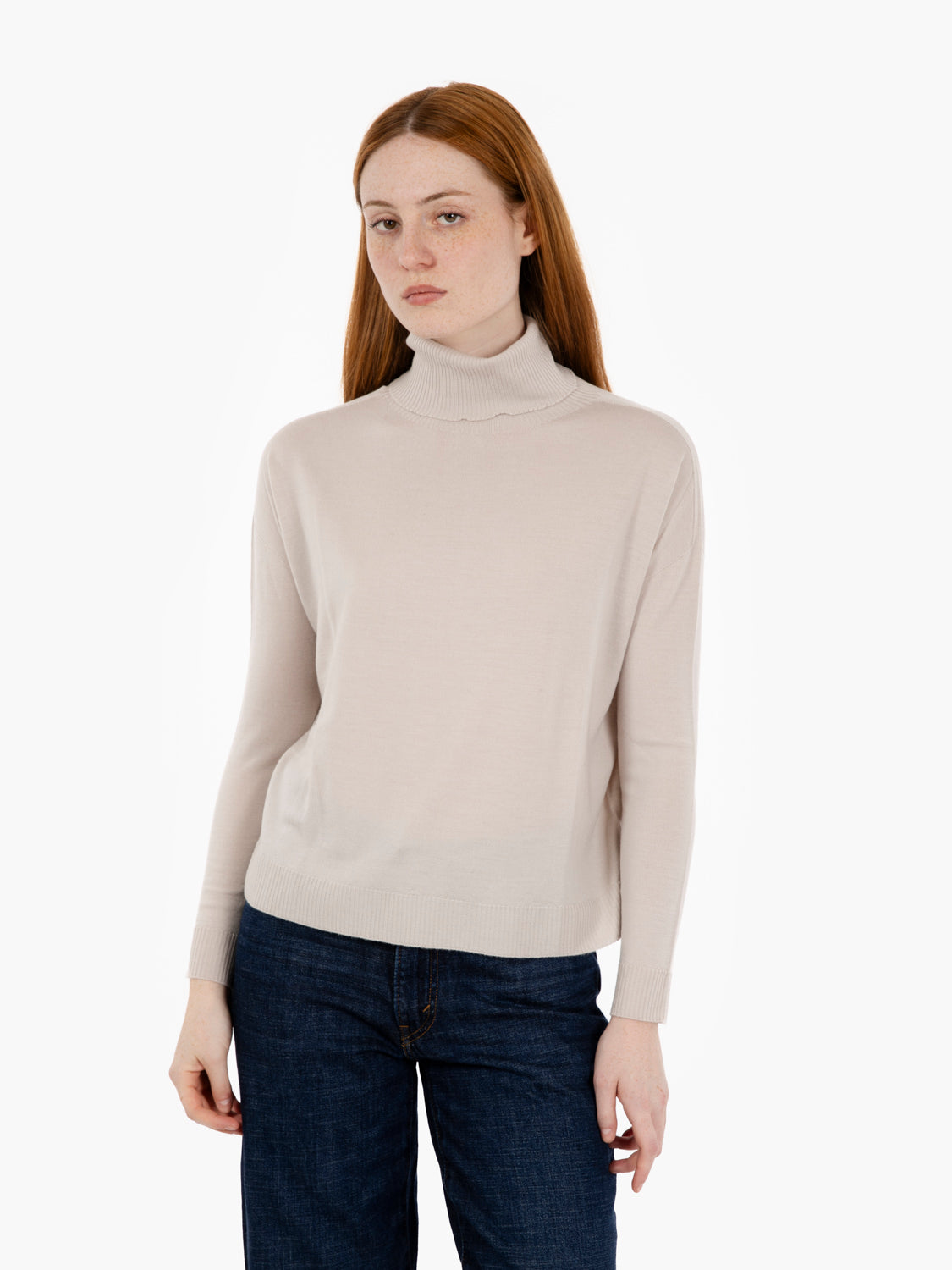 Stucco box wool turtleneck
