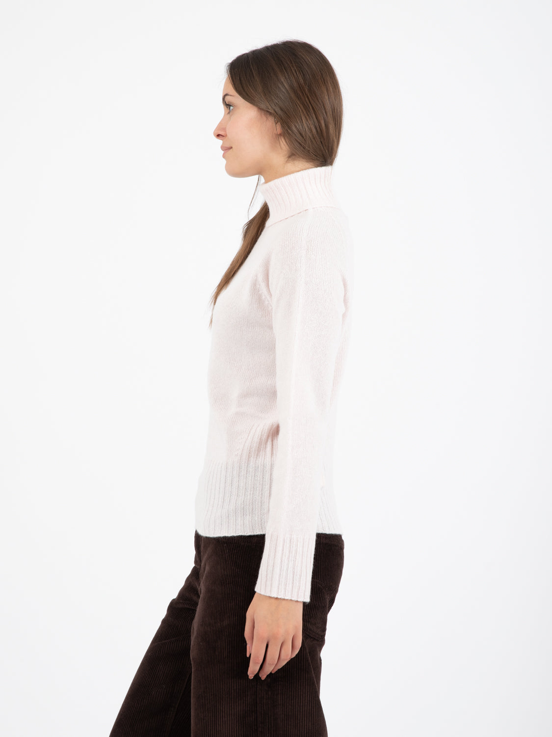 Pink wool turtleneck