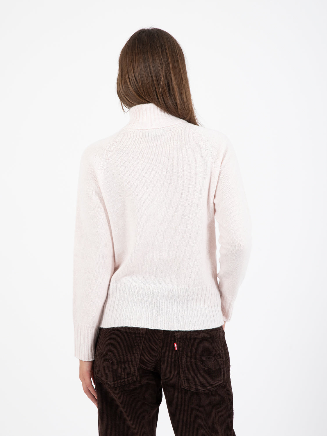 Pink wool turtleneck