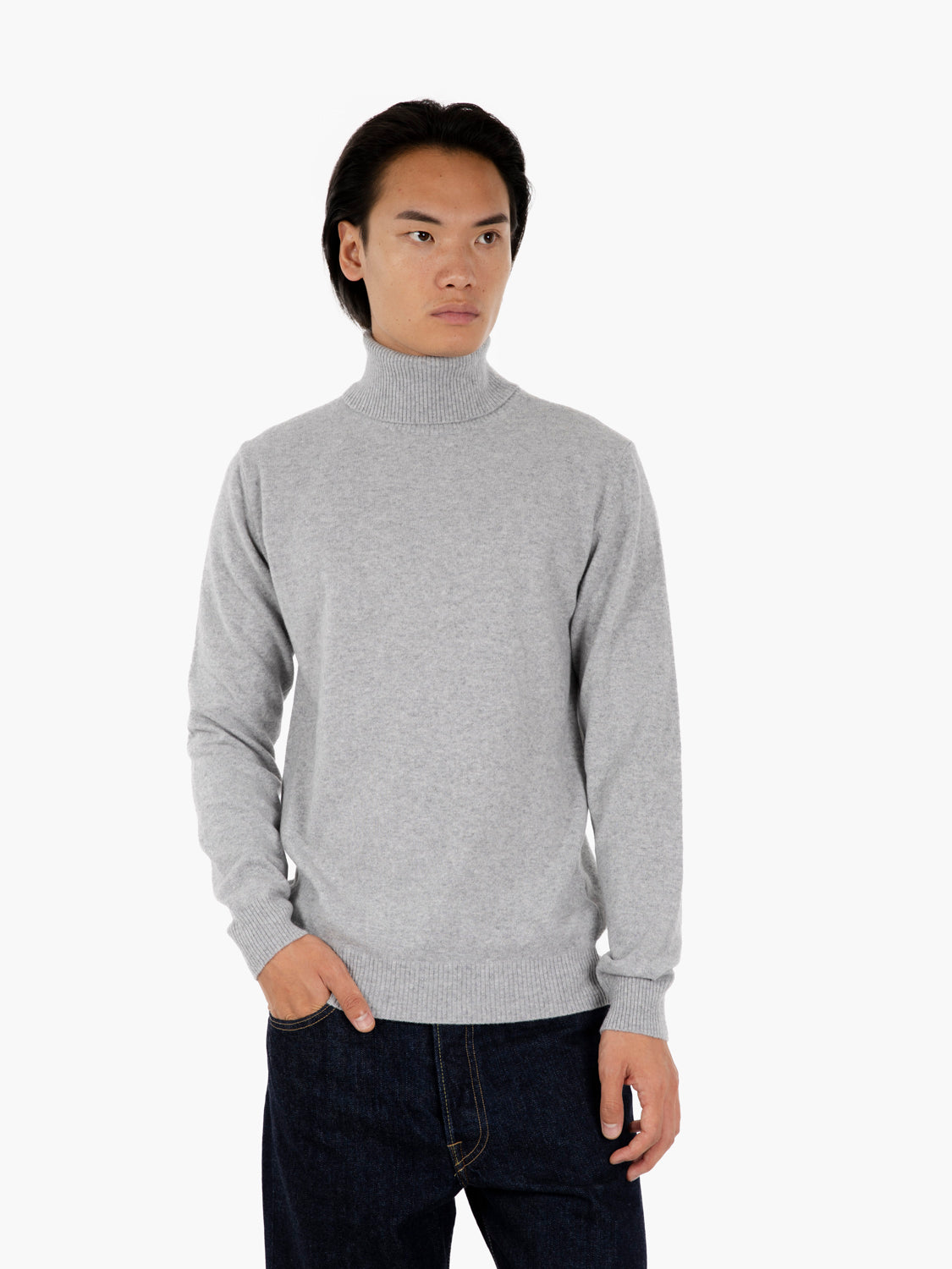 Ash merino wool and cashmere turtleneck