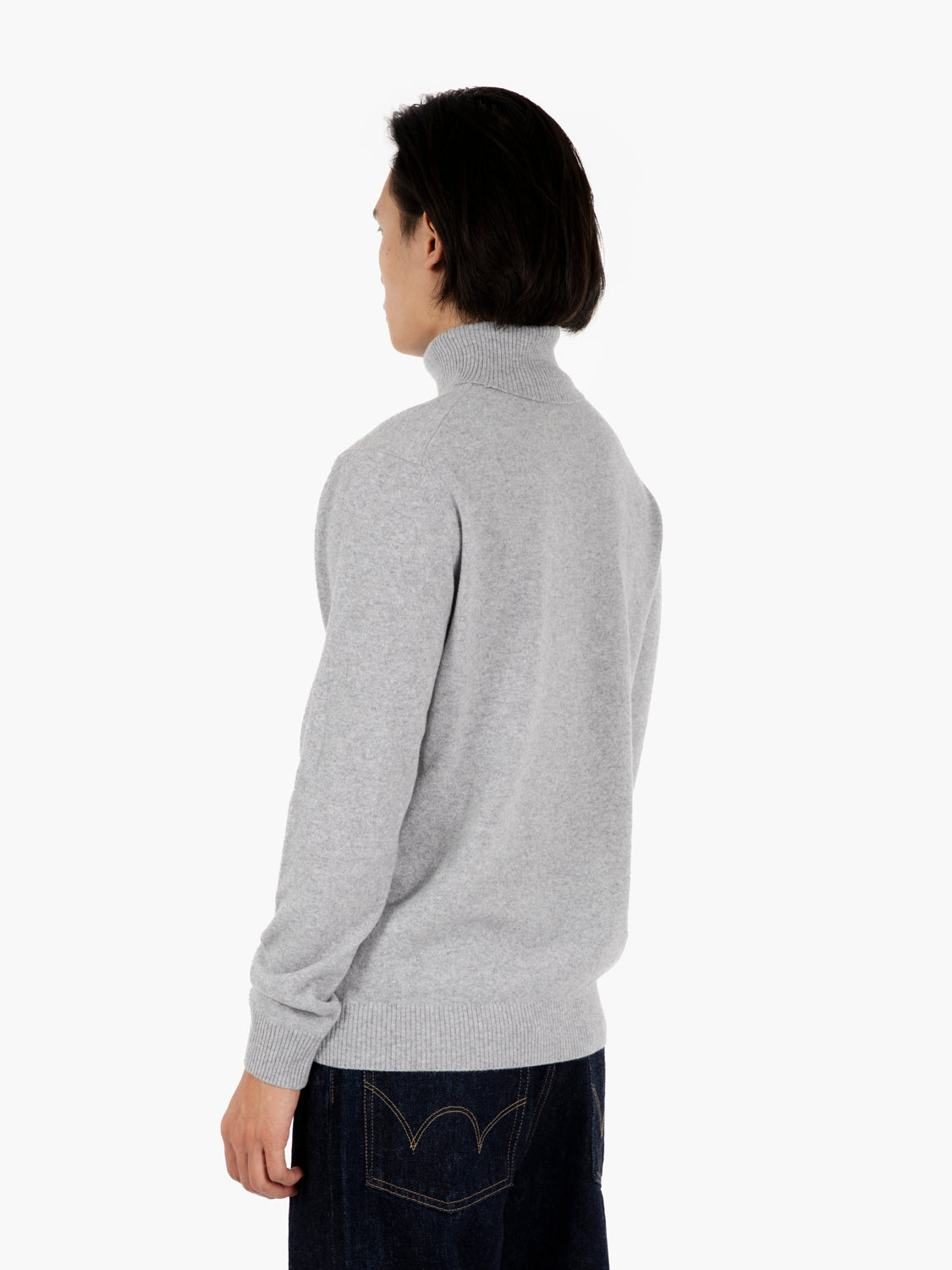 Ash merino wool and cashmere turtleneck