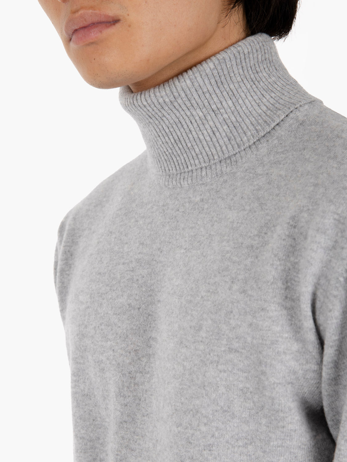Ash merino wool and cashmere turtleneck