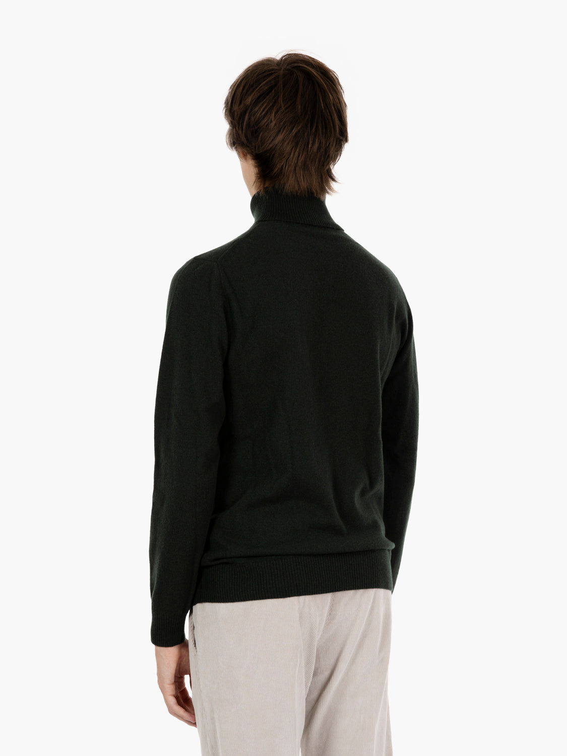 Turtleneck in merino wool and cashmere pine