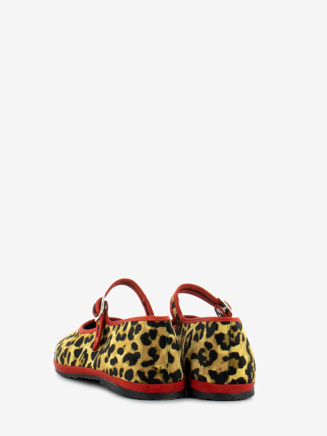 Friulana bebè in velluto animalier / rosso