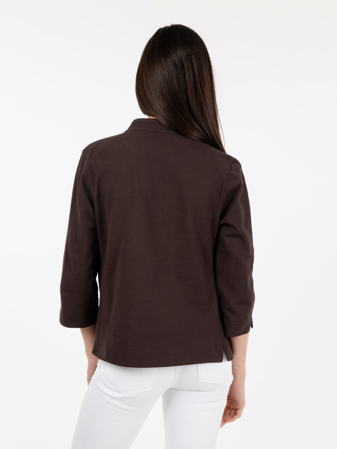Giacca in maglia con bottoni beige