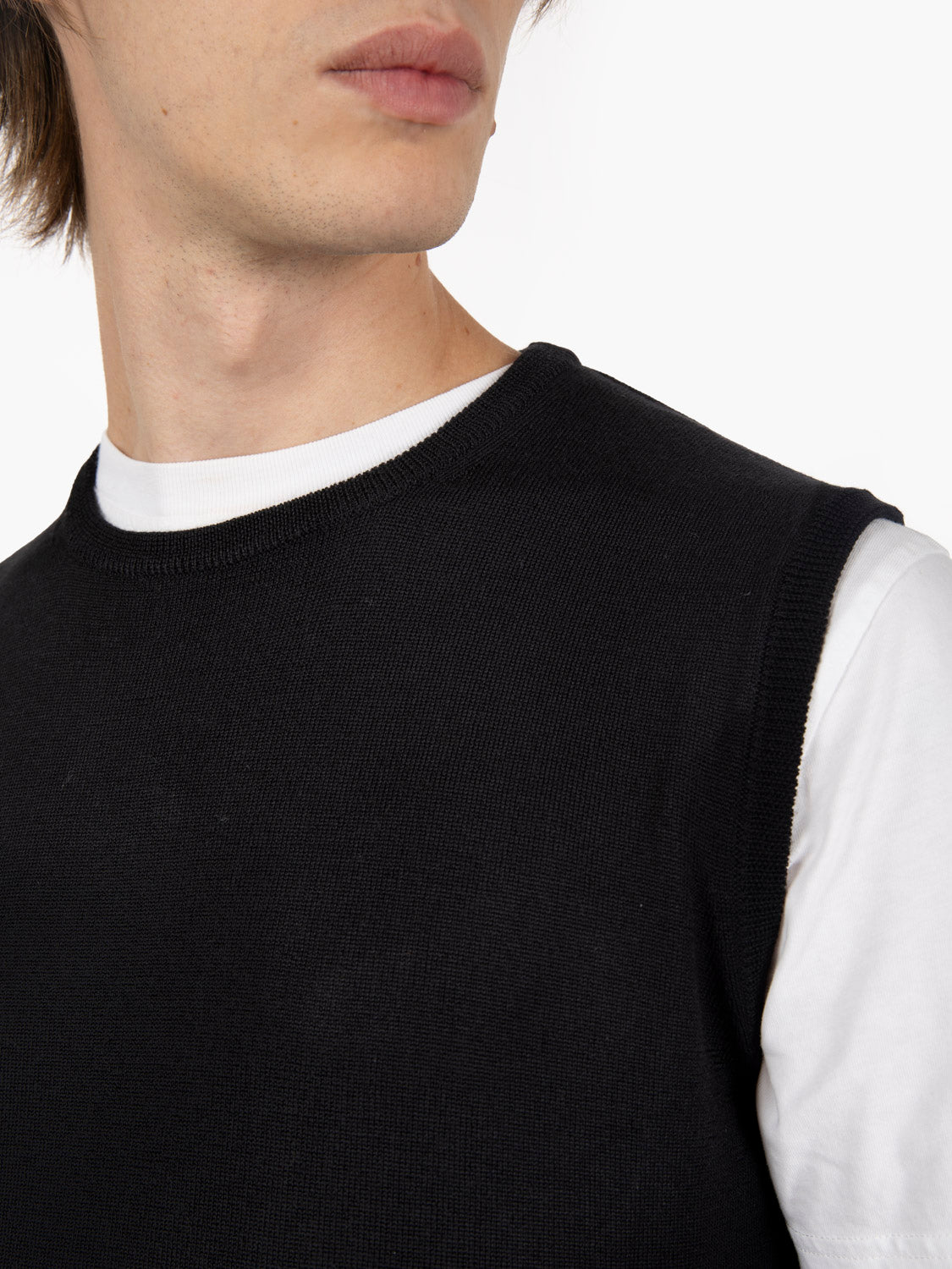 Gilet in maglia nero