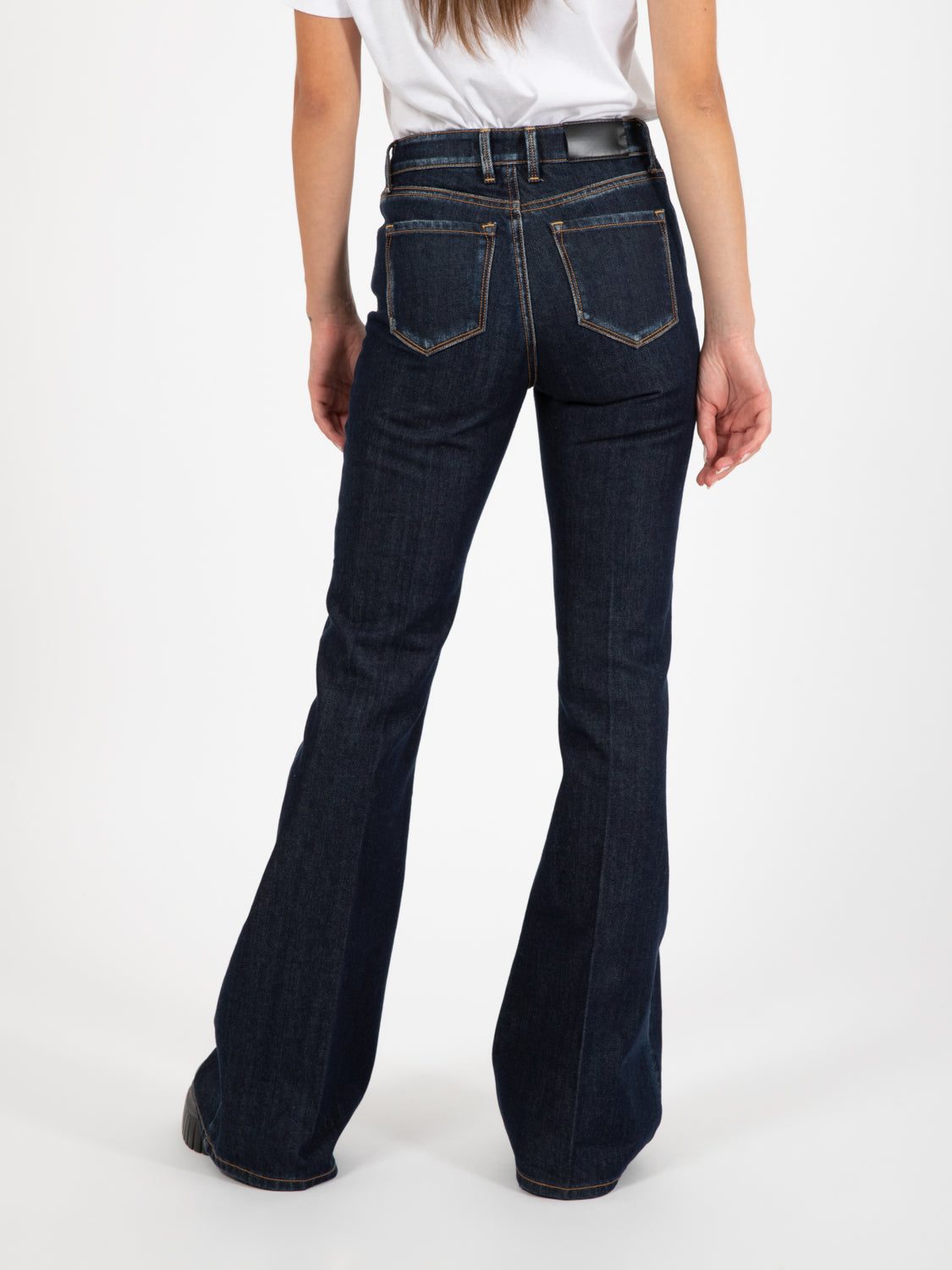 Jeans Lady flare denim scuro