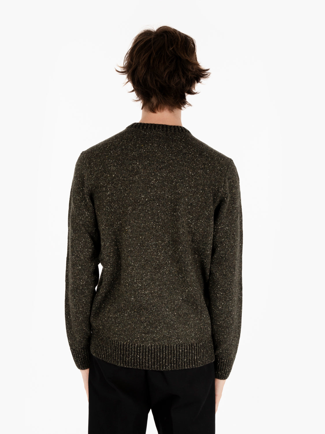 Maglia bottonato girocollo forest