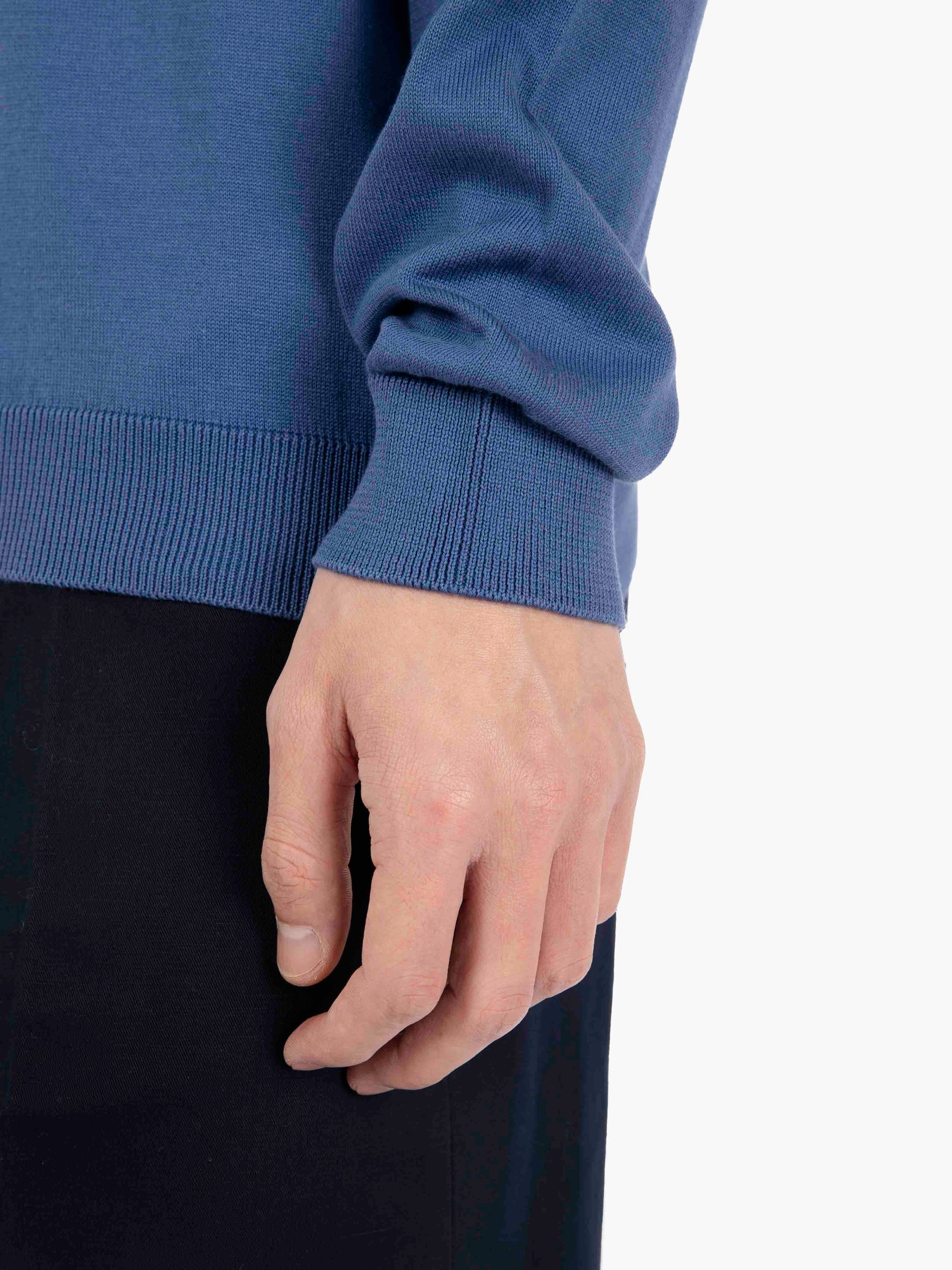 Maglia collo rotondo ultrasoft avio