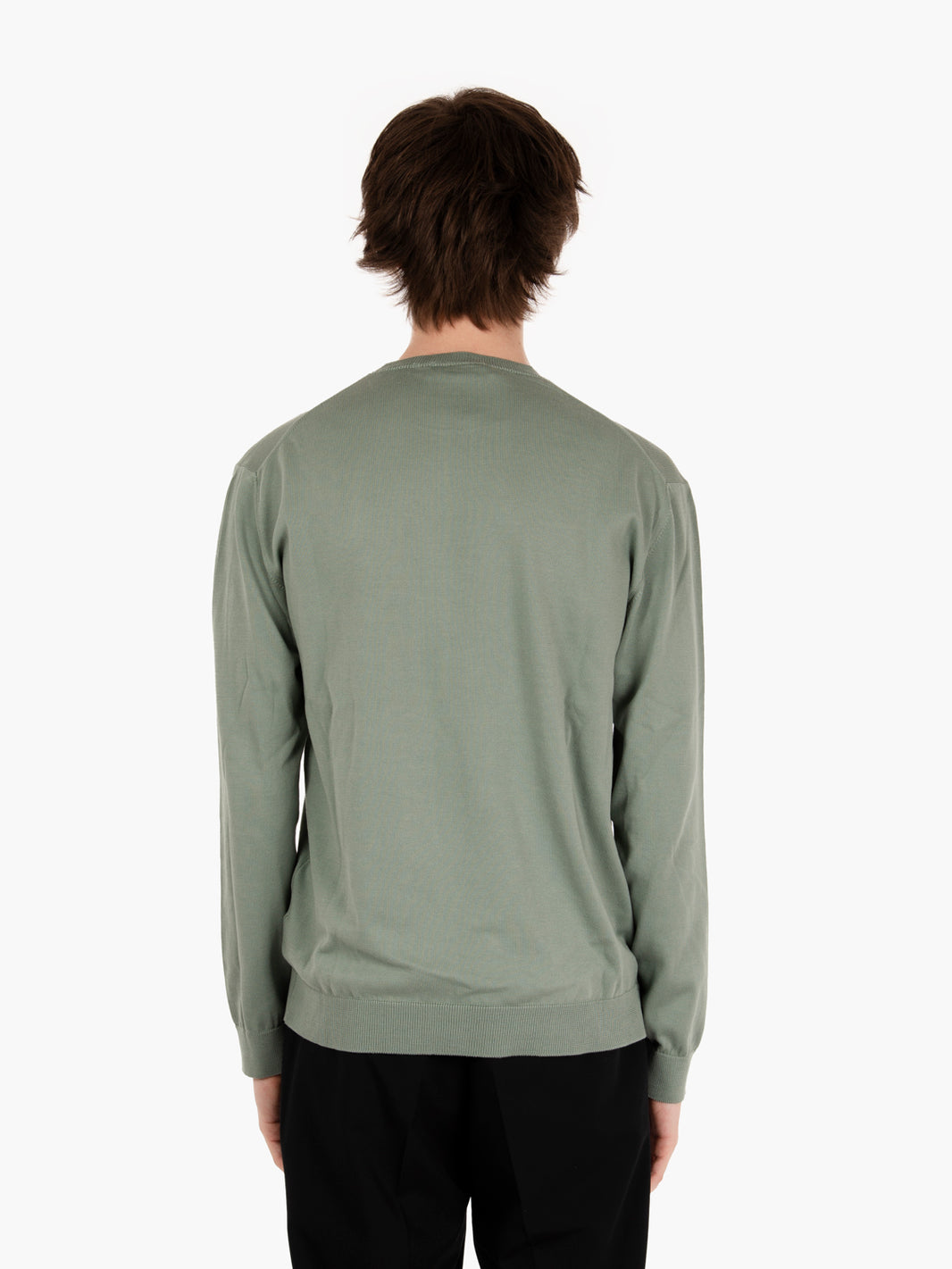 Ultrasoft sage round neck sweater