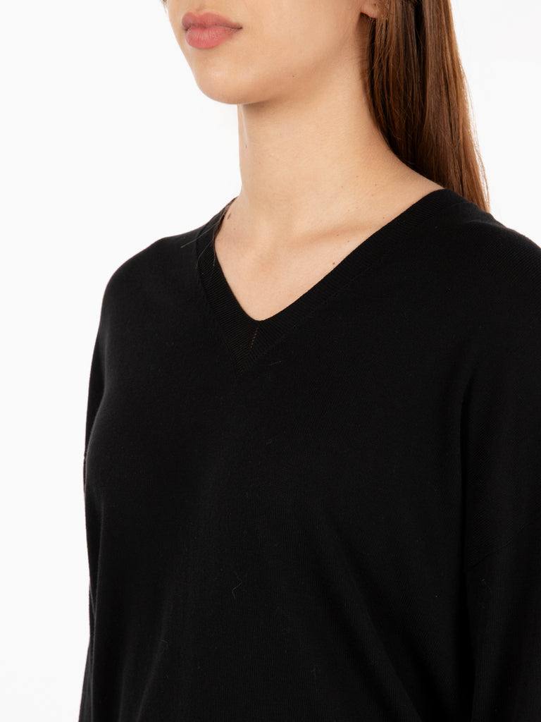 STIMM - Maglia con scollo a V nero