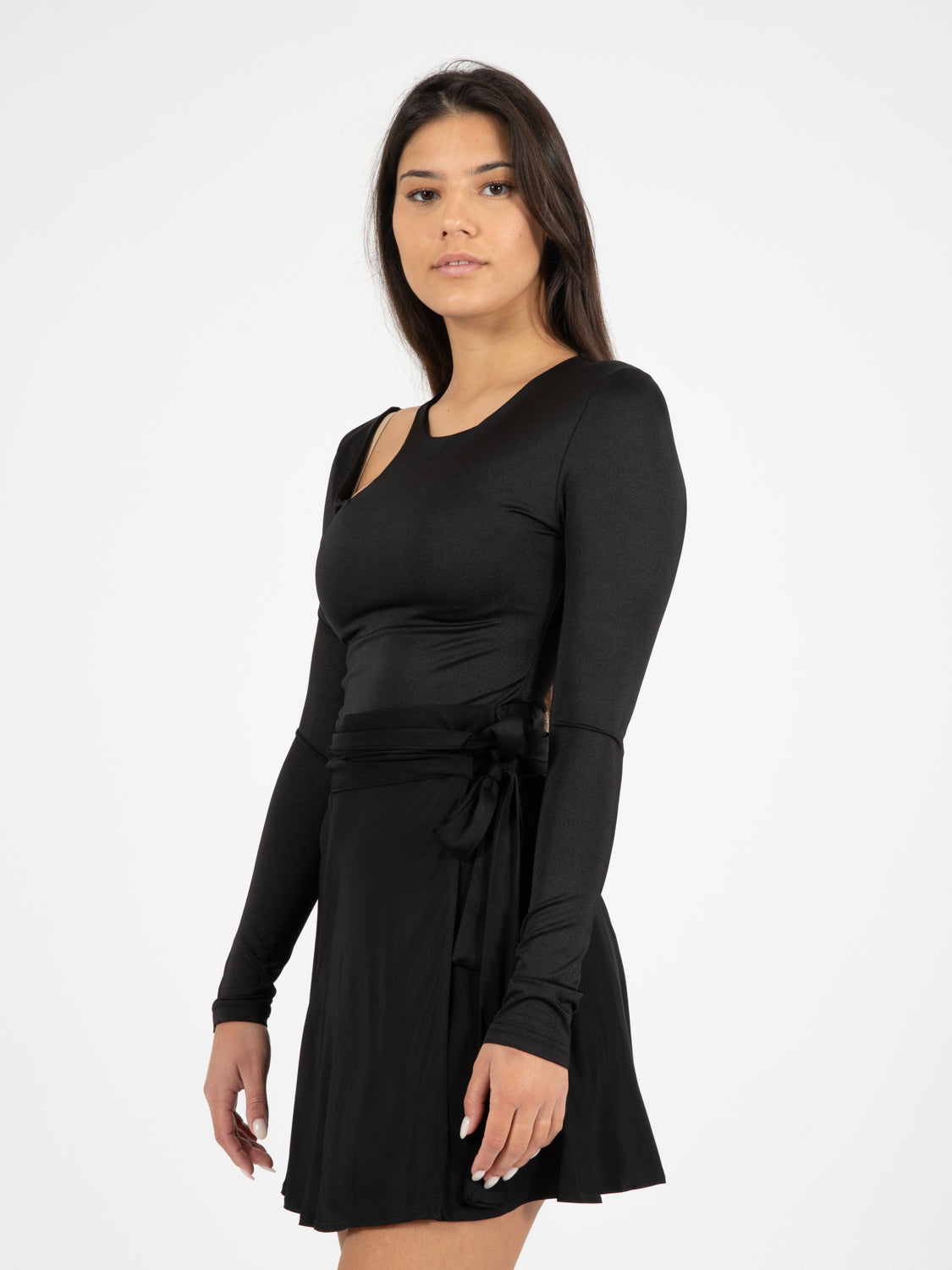 Black cut-out sweater