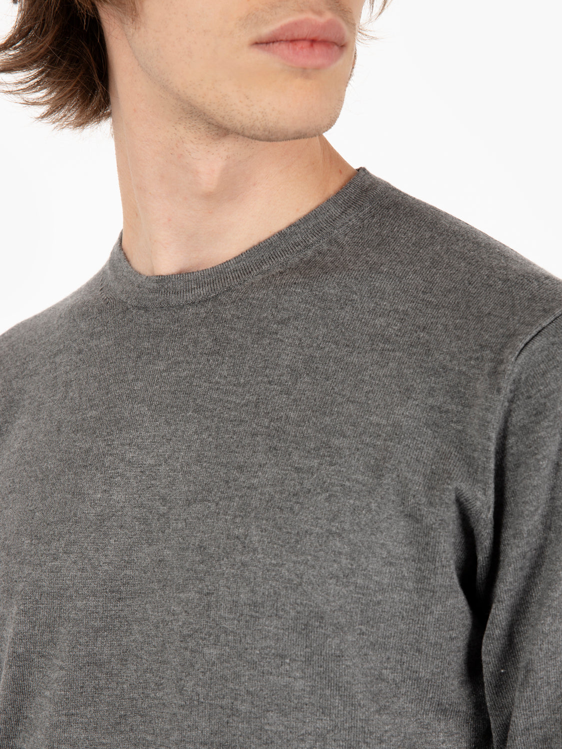 Maglia girocollo fumo