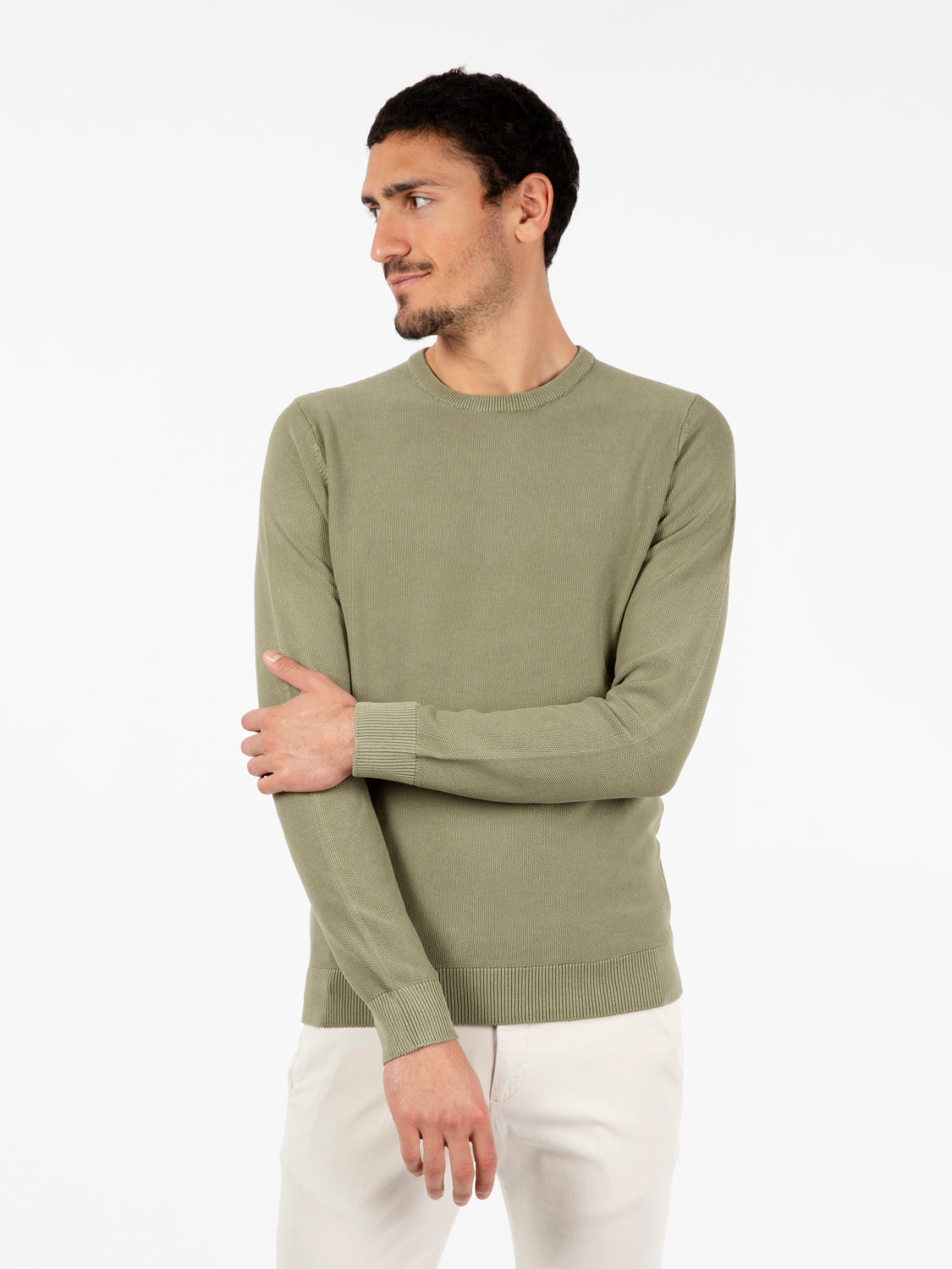 Maglia in cotone lavorato cactus