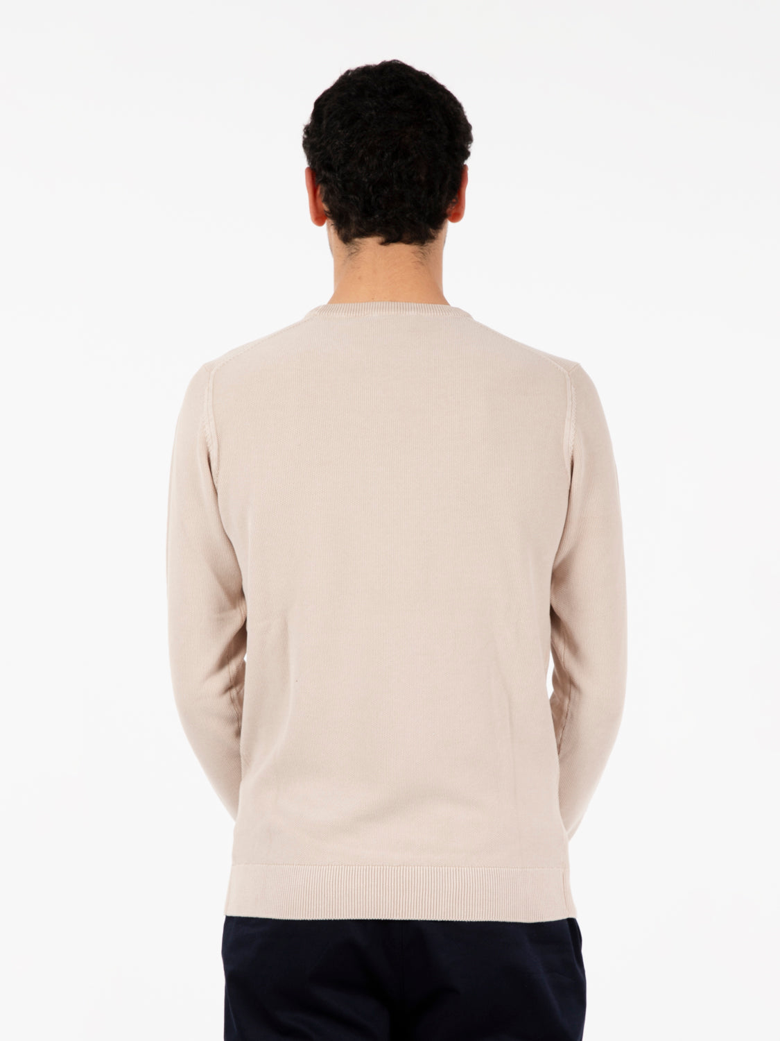 Panama knitted cotton sweater