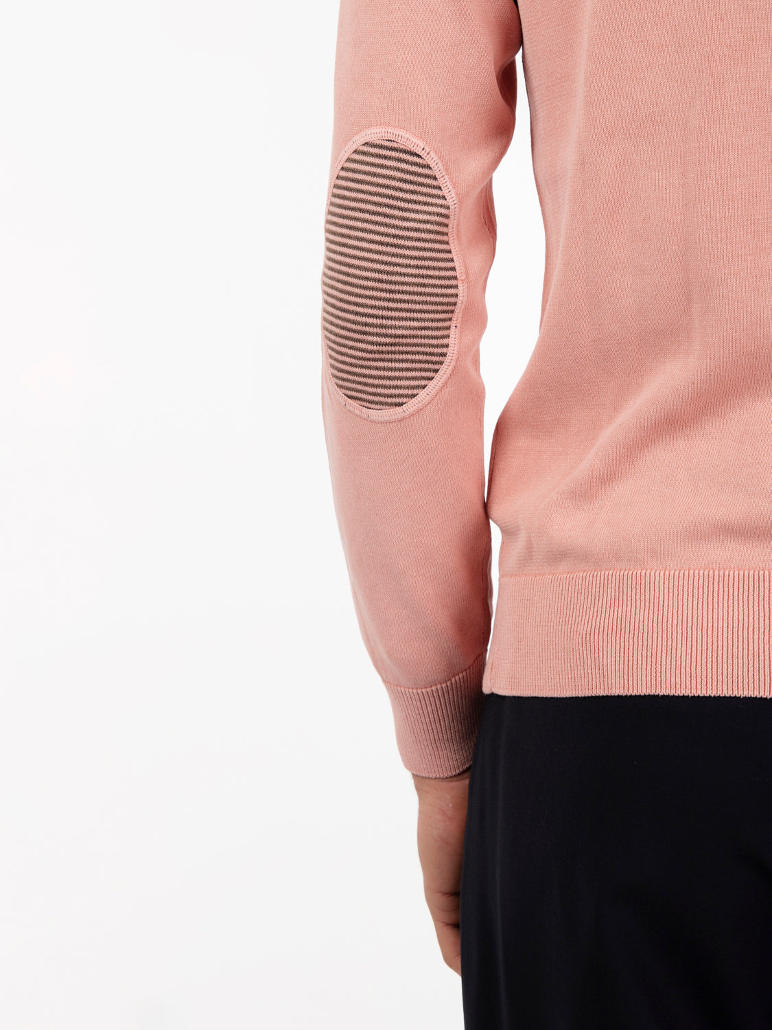 Maglia in cotone con toppe light pink