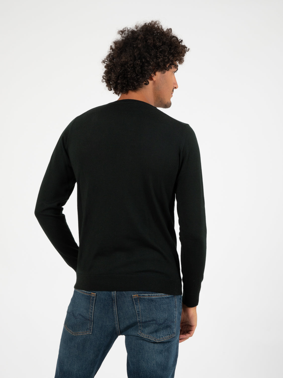 Maglia leggera girocollo lana merino bosco