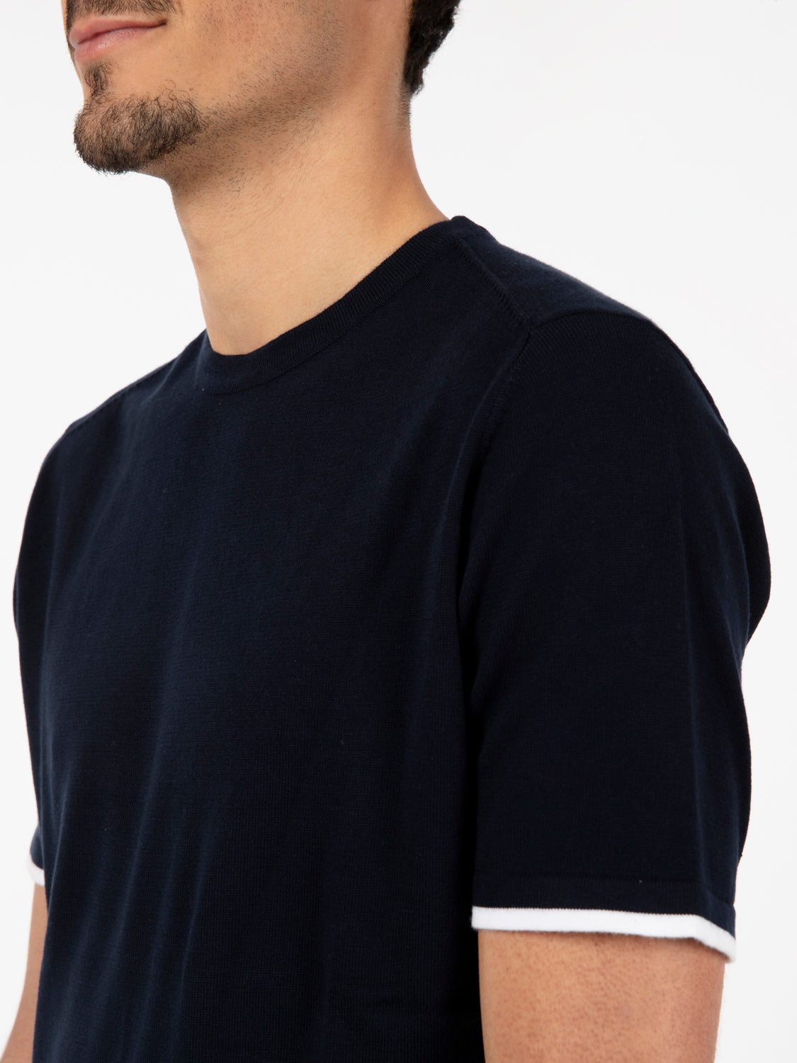 Navy short sleeve shirt