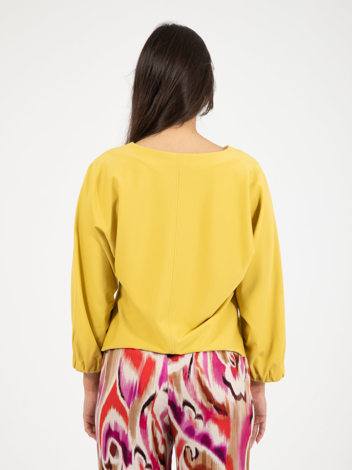 Maglia punto milano curry