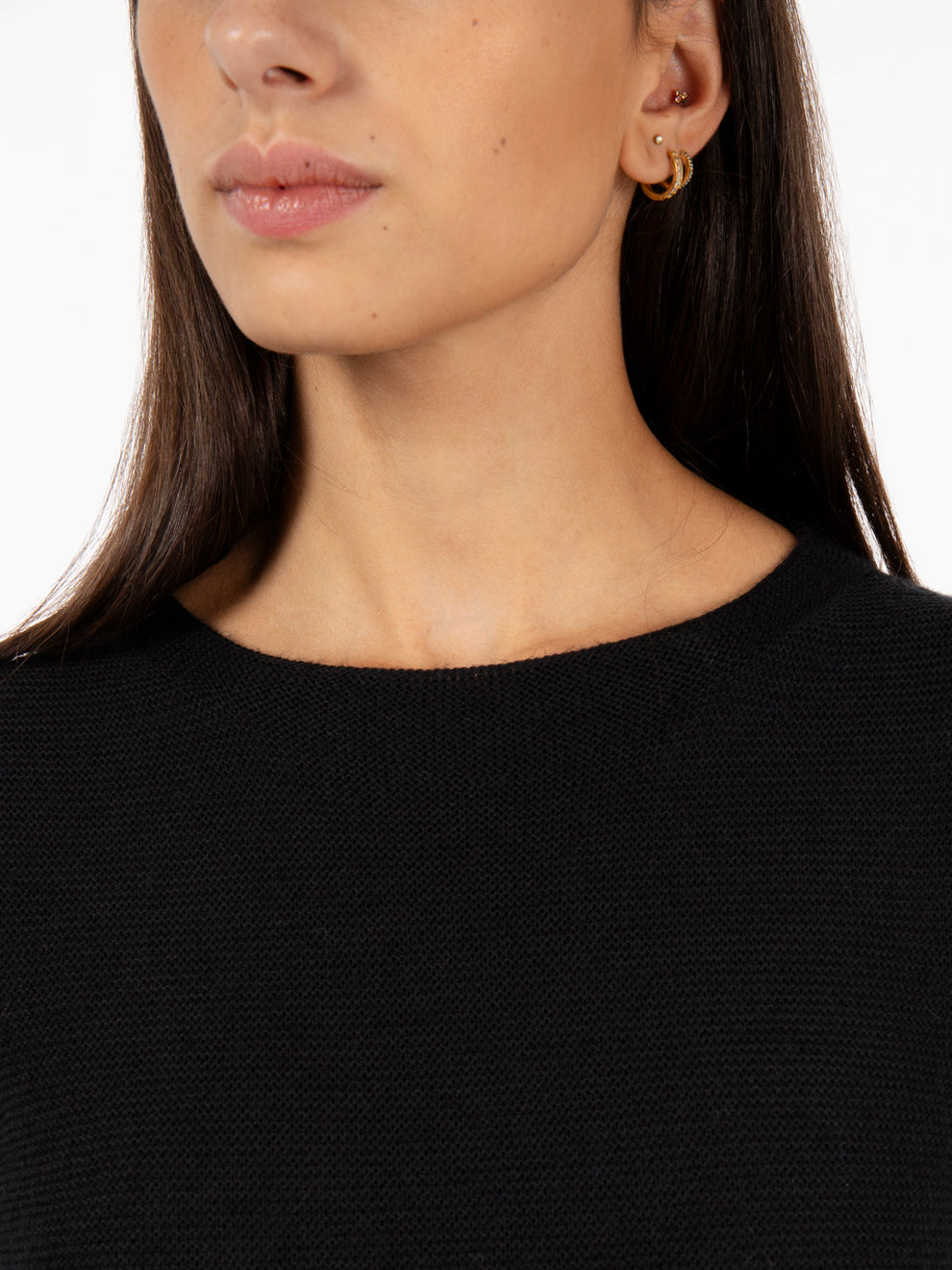 Black flared sweater