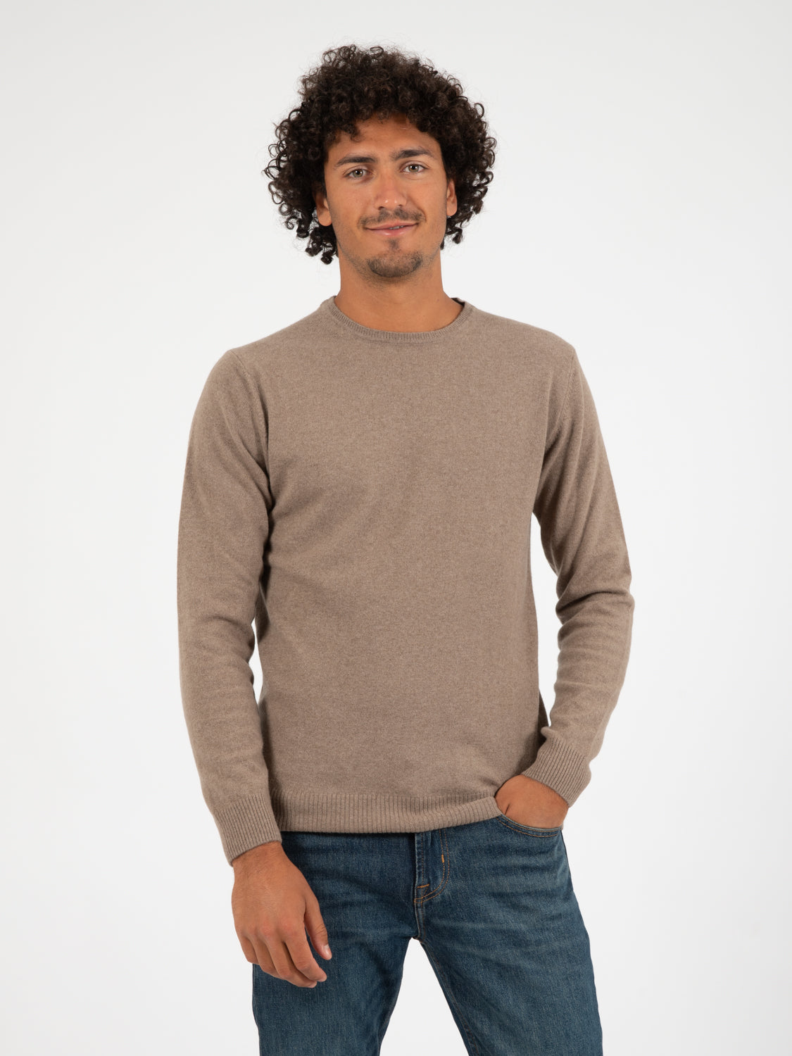 Sand crew neck sweater