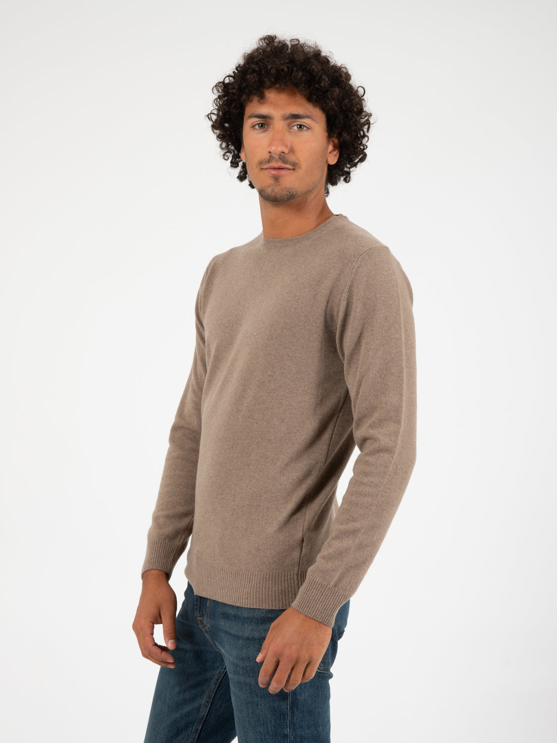 Sand crew neck sweater
