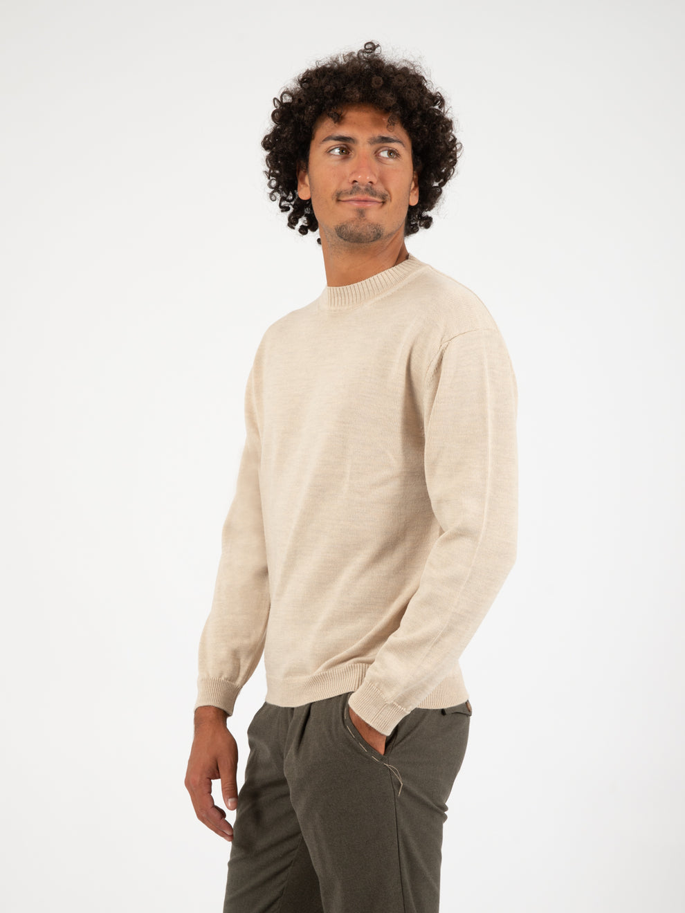 Beach sweater in merino virgin wool